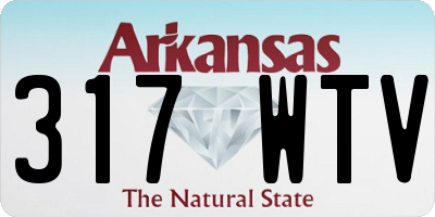 AR license plate 317WTV