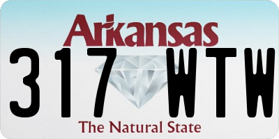 AR license plate 317WTW