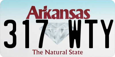 AR license plate 317WTY