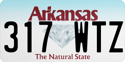 AR license plate 317WTZ