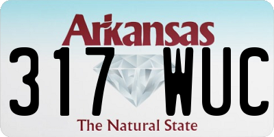 AR license plate 317WUC