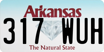 AR license plate 317WUH