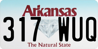 AR license plate 317WUQ