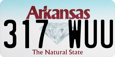 AR license plate 317WUU