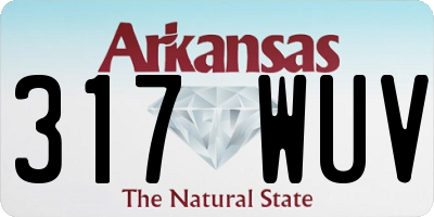 AR license plate 317WUV