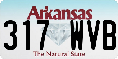 AR license plate 317WVB