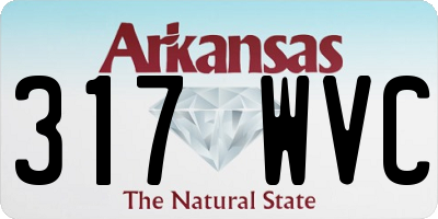AR license plate 317WVC