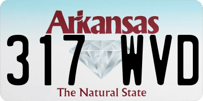 AR license plate 317WVD