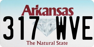 AR license plate 317WVE