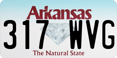 AR license plate 317WVG