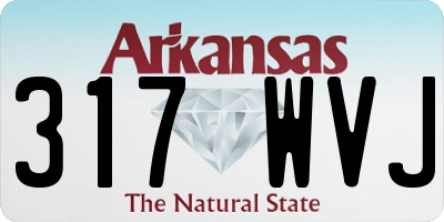 AR license plate 317WVJ