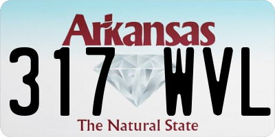 AR license plate 317WVL