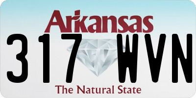 AR license plate 317WVN