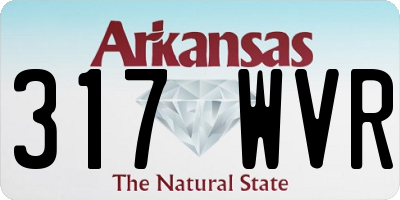AR license plate 317WVR