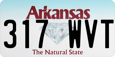 AR license plate 317WVT