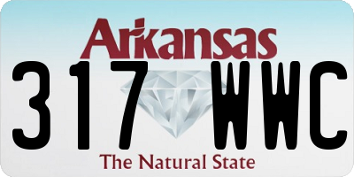 AR license plate 317WWC