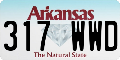 AR license plate 317WWD