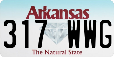 AR license plate 317WWG