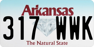 AR license plate 317WWK