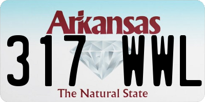 AR license plate 317WWL