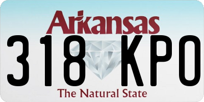 AR license plate 318KPO