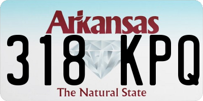 AR license plate 318KPQ