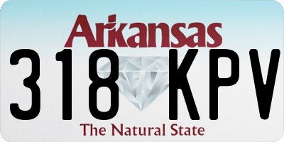 AR license plate 318KPV