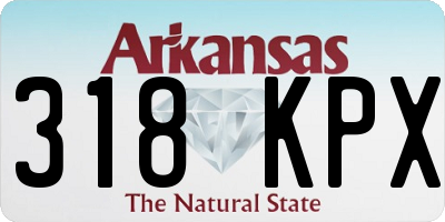 AR license plate 318KPX