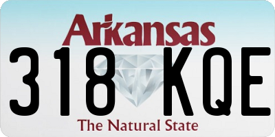 AR license plate 318KQE