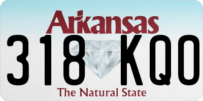 AR license plate 318KQO