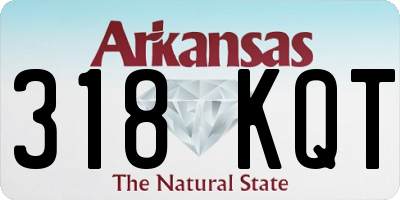 AR license plate 318KQT