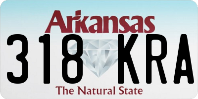 AR license plate 318KRA