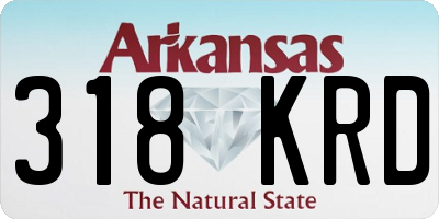 AR license plate 318KRD