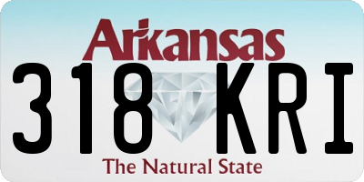 AR license plate 318KRI