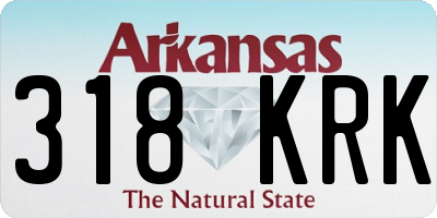 AR license plate 318KRK