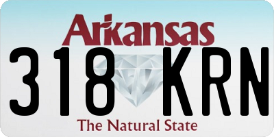AR license plate 318KRN
