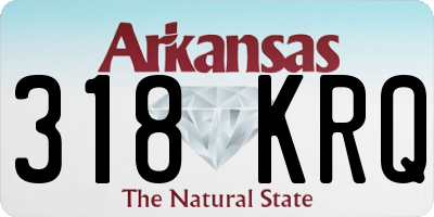 AR license plate 318KRQ