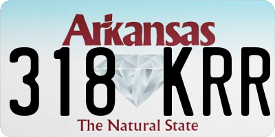 AR license plate 318KRR