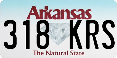 AR license plate 318KRS