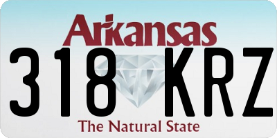 AR license plate 318KRZ