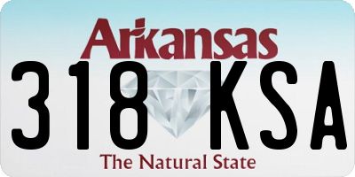 AR license plate 318KSA