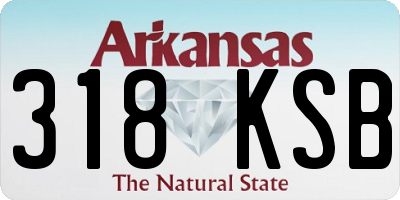 AR license plate 318KSB