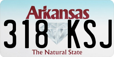 AR license plate 318KSJ