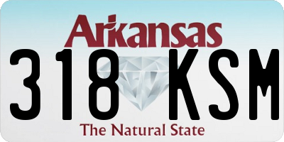 AR license plate 318KSM