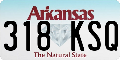 AR license plate 318KSQ