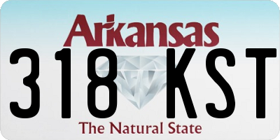 AR license plate 318KST