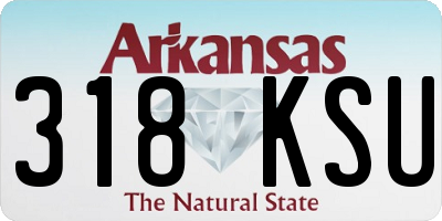 AR license plate 318KSU