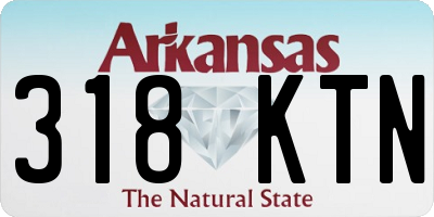 AR license plate 318KTN
