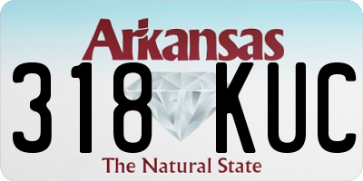 AR license plate 318KUC