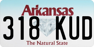 AR license plate 318KUD